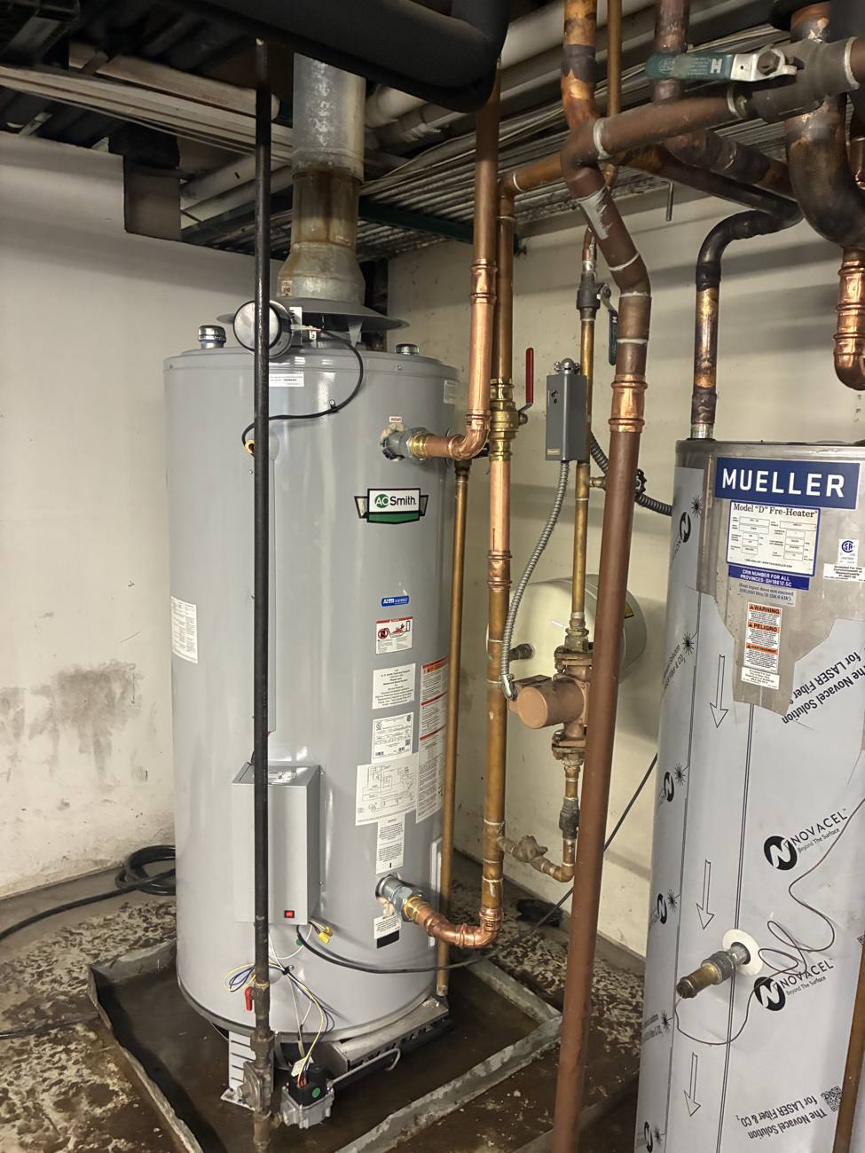 Water heater installation by V.C. Plumbing