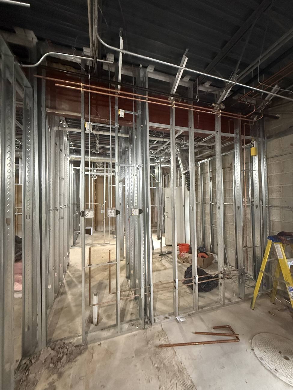 Commercial build-out rough-in